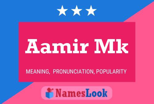 Aamir Mk Name Poster