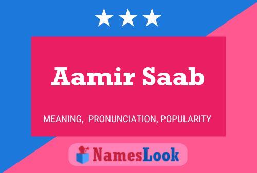 Aamir Saab Name Poster