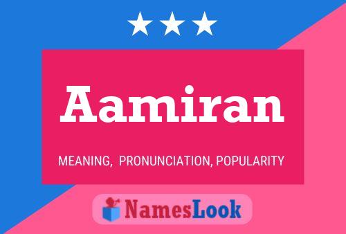 Aamiran Name Poster