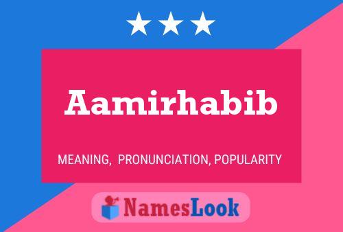 Aamirhabib Name Poster