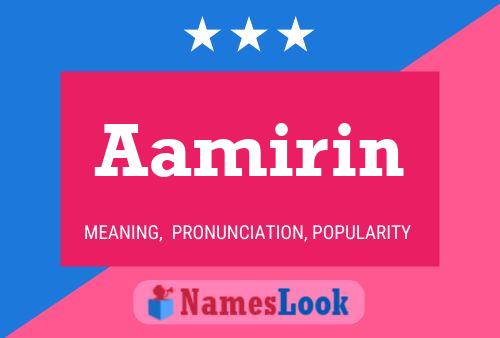 Aamirin Name Poster