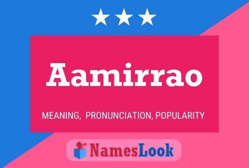 Aamirrao Name Poster