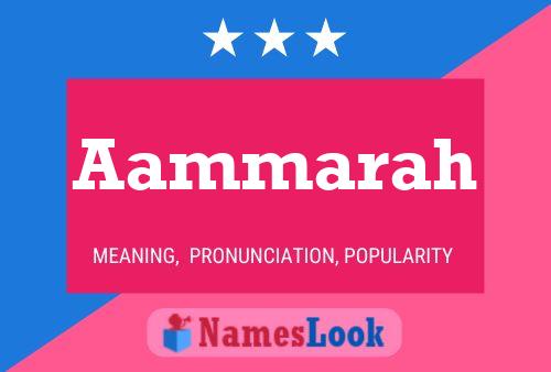 Aammarah Name Poster