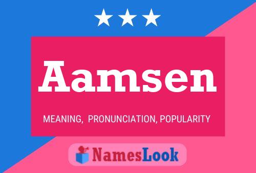 Aamsen Name Poster