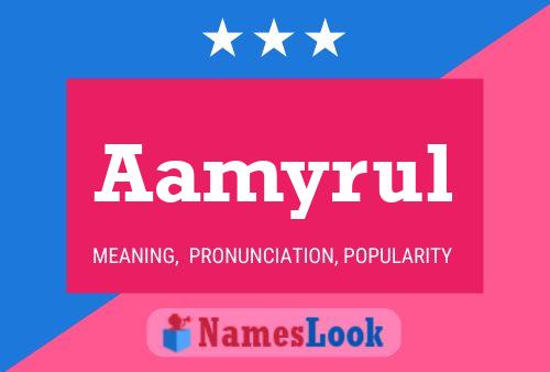 Aamyrul Name Poster