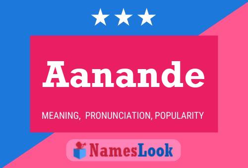 Aanande Name Poster