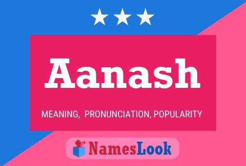 Aanash Name Poster