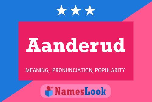 Aanderud Name Poster