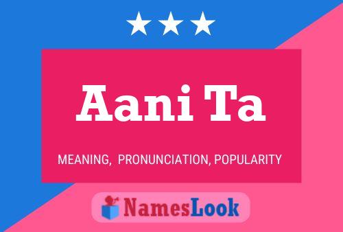 Aani Ta Name Poster