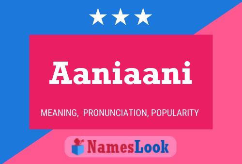 Aaniaani Name Poster