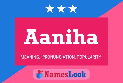 Aaniha Name Poster