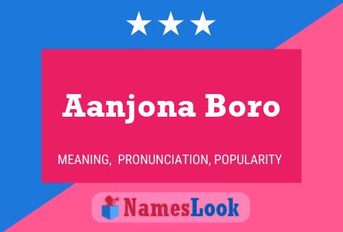 Aanjona Boro Name Poster