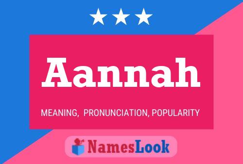 Aannah Name Poster