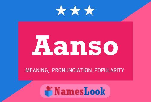 Aanso Name Poster