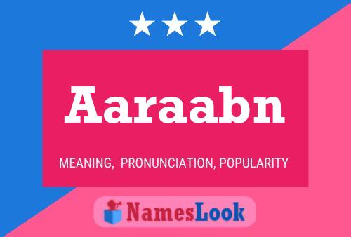 Aaraabn Name Poster