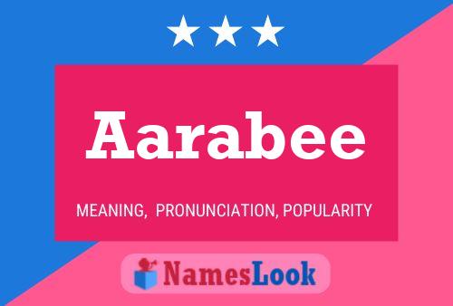 Aarabee Name Poster