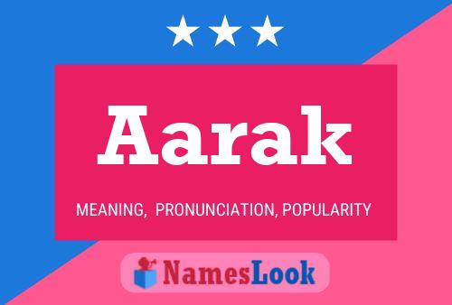 Aarak Name Poster