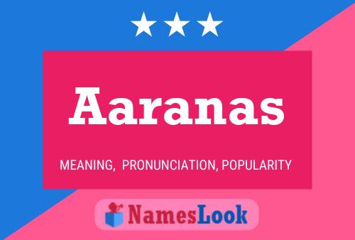 Aaranas Name Poster