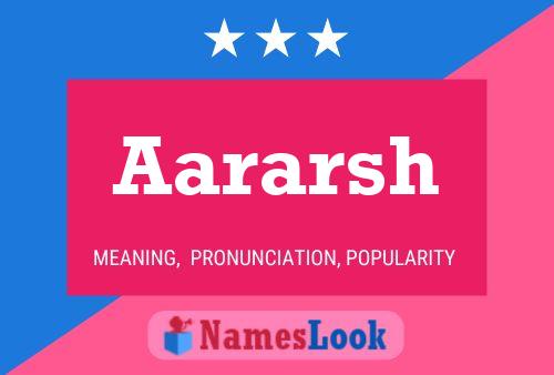 Aararsh Name Poster