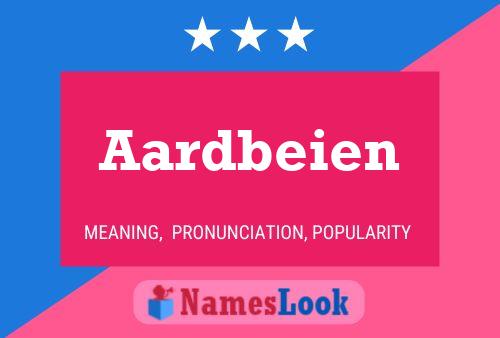 Aardbeien Name Poster