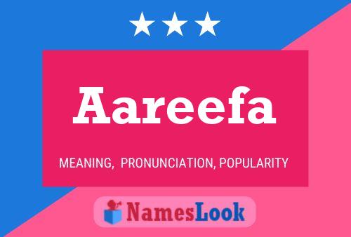 Aareefa Name Poster