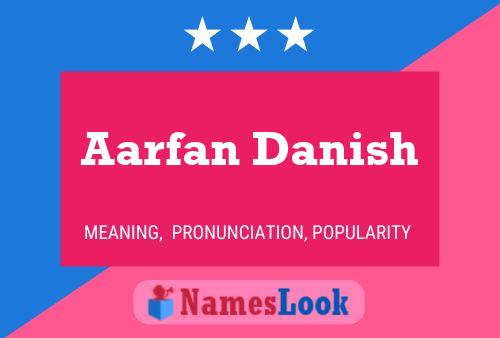 Aarfan Danish Name Poster