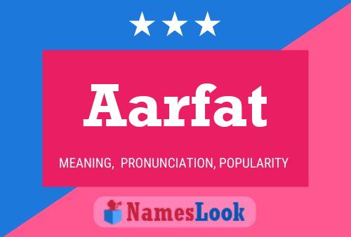 Aarfat Name Poster