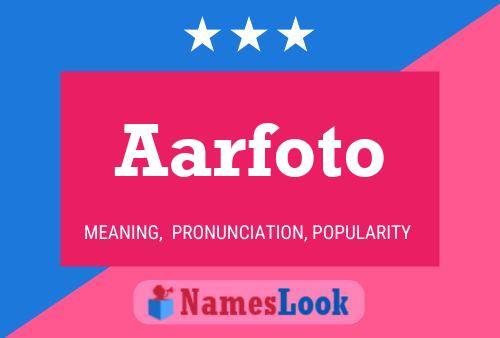 Aarfoto Name Poster