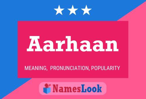 Aarhaan Name Poster