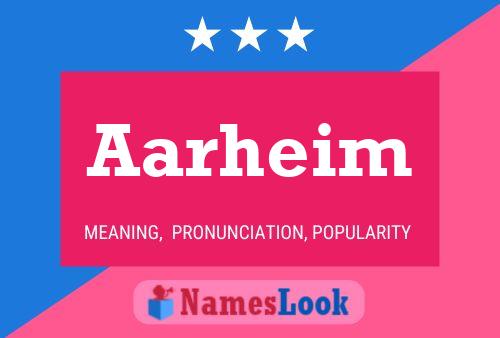 Aarheim Name Poster