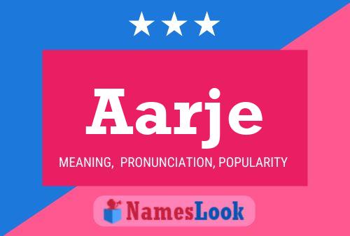 Aarje Name Poster