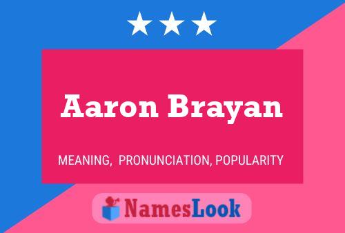 Aaron Brayan Name Poster