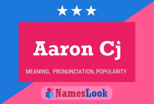 Aaron Cj Name Poster