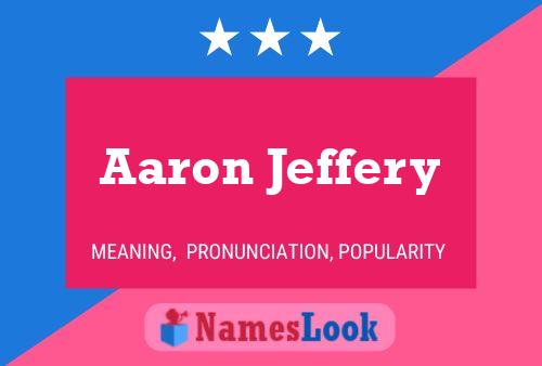 Aaron Jeffery Name Poster