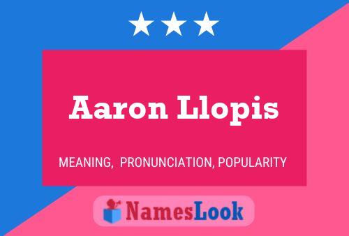 Aaron Llopis Name Poster