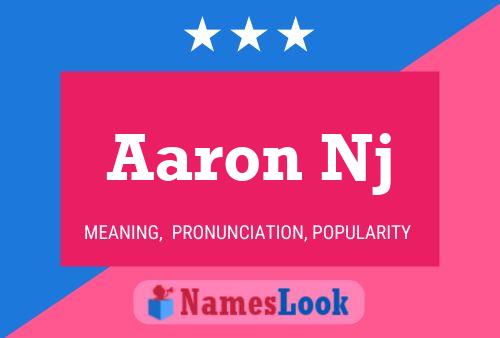 Aaron Nj Name Poster