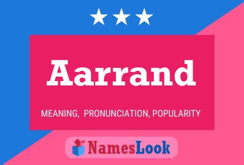 Aarrand Name Poster