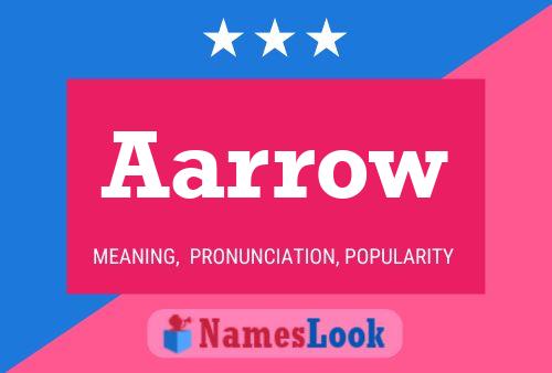 Aarrow Name Poster