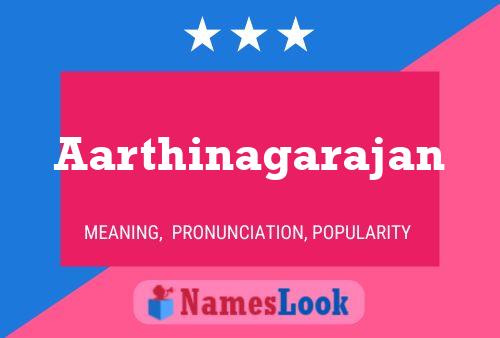 Aarthinagarajan Name Poster