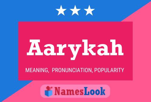 Aarykah Name Poster