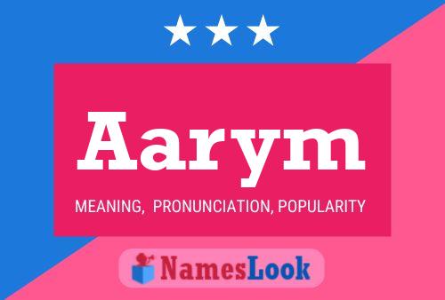 Aarym Name Poster