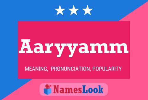 Aaryyamm Name Poster