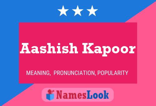 Aashish Kapoor Name Poster