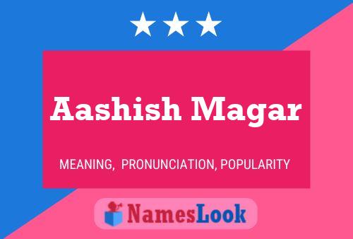 Aashish Magar Name Poster