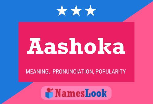 Aashoka Name Poster