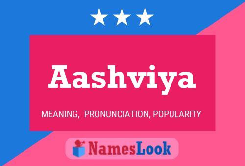 Aashviya Name Poster