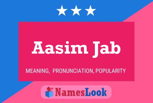 Aasim Jab Name Poster