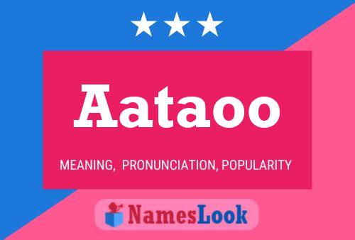 Aataoo Name Poster