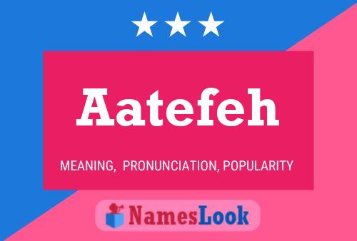 Aatefeh Name Poster