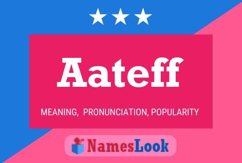 Aateff Name Poster